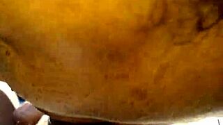 This mature woman gives a pov blowjob in the car