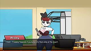 honeymoon couple plays comical games with creampie