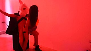 Did you see me fucking that big rabbit toy at the Halloween nightclub in real porn?