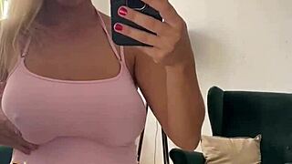 Watch me masturbate in the mirror wearing sexy panties and socks?