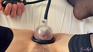 did you see eva myst cum hard with a pump?