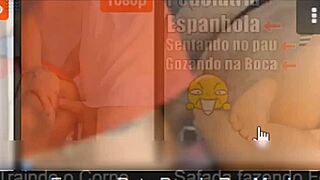 hot latina trying outfits in store room with bbc toy blowjob