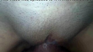 Sharing a creampie with my redhead wife's juicy pussy.