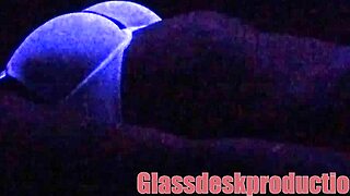 Wow, The Black Light Secret Model Is Dripping Wet Backstage!