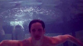 Ivetta, Katka, and Barbara explore the underwater pool in Russia