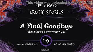 bittersweet final goodbye in erotic audio for women