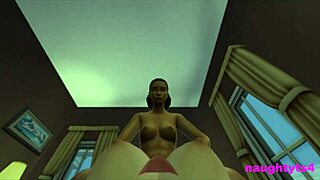 Hung futa roommate eats and fucks girl's pussy in dorm pov