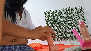 a dirty latina in sexology classes flashes and interviews about big cocks