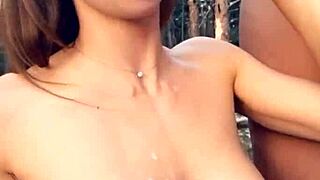 Horny Hottie Sucks Dick And Fucks In The Woods