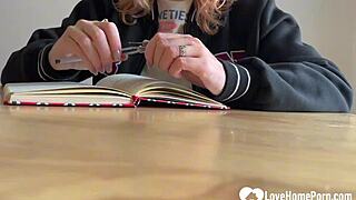 Naughty Teacher Dominates In Skirt