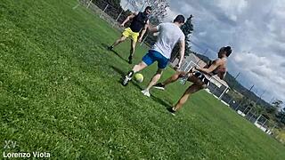 watch the french cheerleader in anal dp