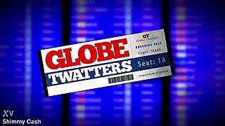 Horny blonde shows exercise ball, then balls deep on bbc?