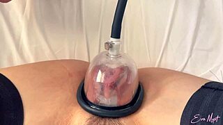 did you see eva myst cum hard with a pump?