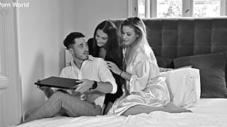 Ria Sunn and Candie Luciani, Bi Babes, Tempt New Tenants into DP Gangbang in Chapter 2