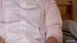 Japanese nymphomaniac teen nurse seduce boy to bring her to ral orgasm with vibrator at hospital