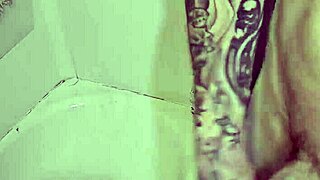 I rub my cock in the shower