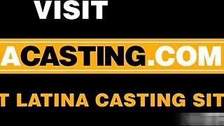 Latina Winks Asshole During Deep Casting Session