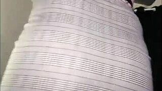 Sexy fat ass dancing in fishnets