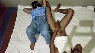 indian college couple having passionate sex