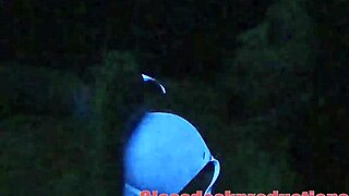 Wow, The Black Light Secret Model Is Dripping Wet Backstage!