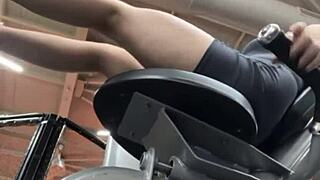 hard fucking in the gym with teen amateurs 😈