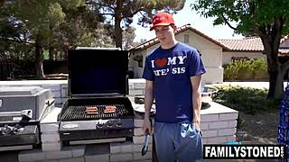 penelope kay in group scene with guys