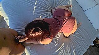 Big ass influencer stepsister caught me watching, we made a sex tape