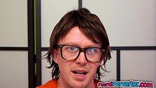 British Bitch With Sexy Tattoos Banged By A Nerd