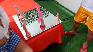 a dirty latina in sexology classes flashes and interviews about big cocks