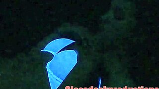 Wow, The Black Light Secret Model Is Dripping Wet Backstage!