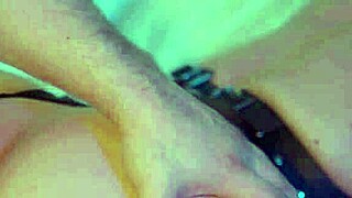 lewd guy pisses on woman's tits and ass fucks her