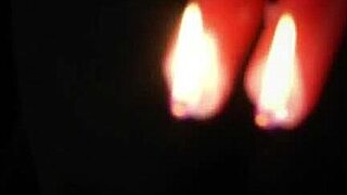 young slave punished with bondage, spanking, and fucking in garage