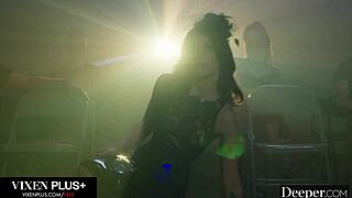 Deeper latex-clad submissive CHANEL CAMRYN yearns to be DOMINATED in PUBLIC