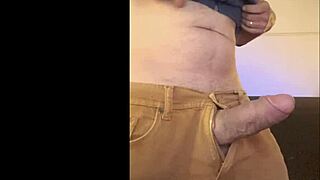 milking the huge cock for cum.