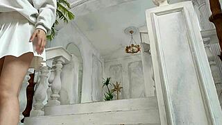 young student girl at photo shoot