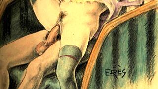 vintage erotic antiques explored in a retro setting for collectors