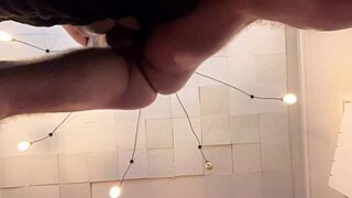 you lay under me as i perform and withdraw to drip on you