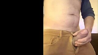 milking the huge cock for cum.