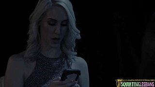 lesbian threesome babes get wet