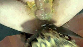 Slut eats ass and pukes on black cock