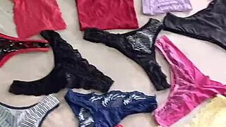 Exploring my complete collection of 72 panties in the USA