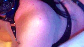 lewd guy pisses on woman's tits and ass fucks her