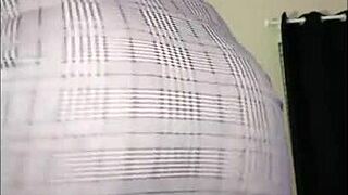 Sexy fat ass dancing in fishnets