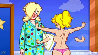 Princess Peach and Rosalina are futa fucking hard in this hentai 😍
