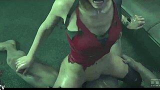 ada zombie riding monster cock hard