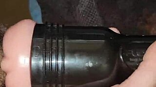 Oh man, this fleshlight stroke session with monster cock is intense! 😈