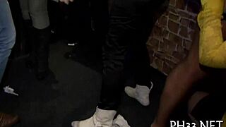 Group sex cuties play rough at party game