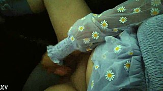 Chica Inserts Dildo Publicly In Car