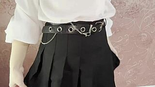 Step-sister rubs against my wet pussy without penetration.