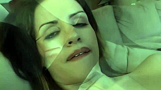 annika wraps her lips around a thick black cock